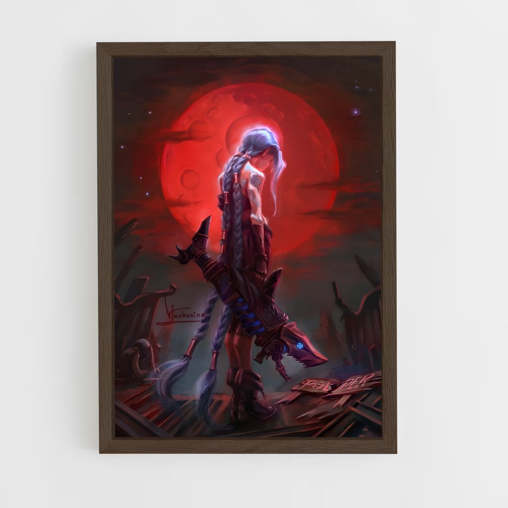 Poster Lame de Lune Rouge – affiche League Of Legends (vue 5)